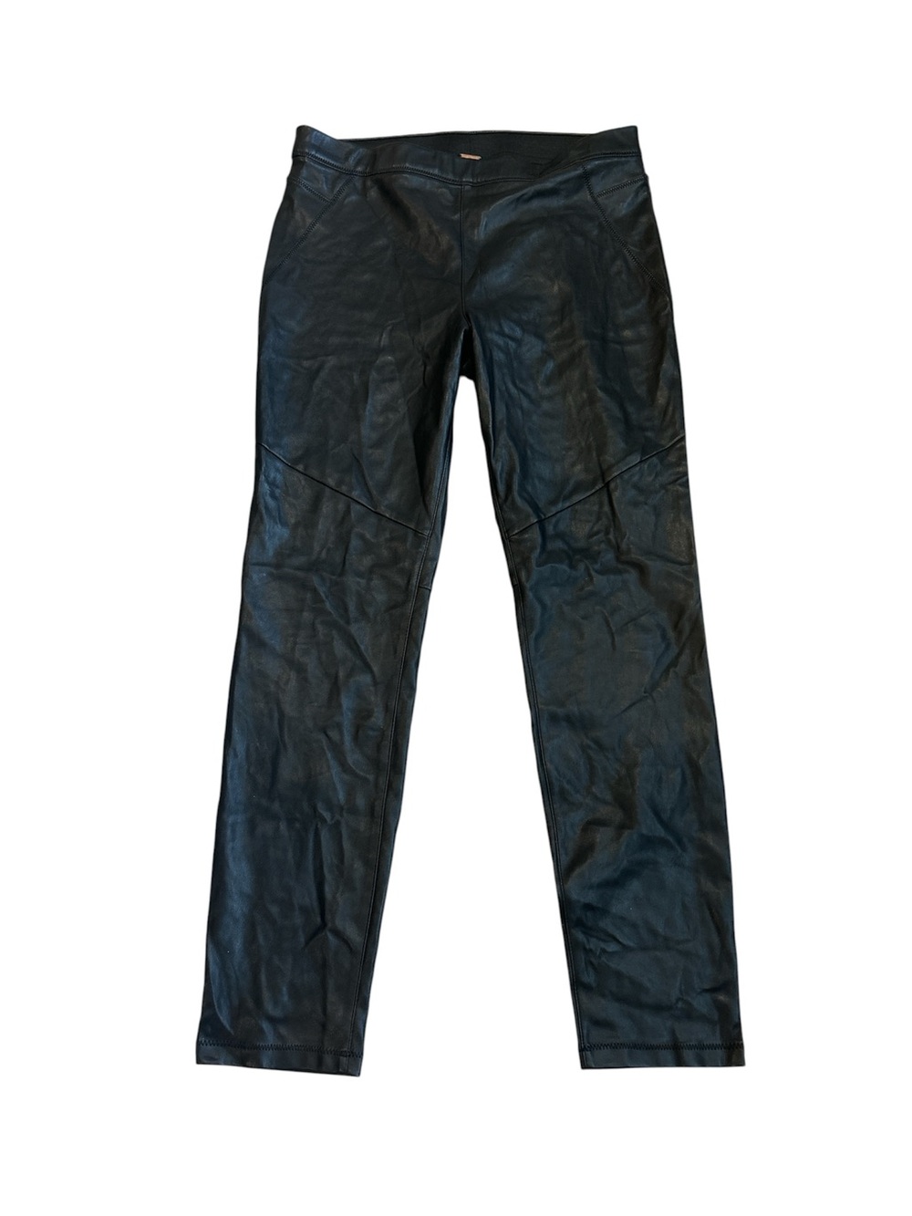 Free People Black Faux Leather Pants